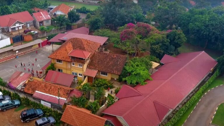Aerial view of Acacia International School campus in Kampala