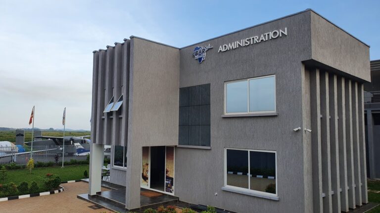 BAR Aviation administration building at Kajjansi