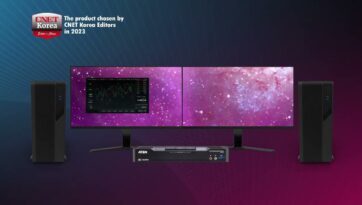 2 Computers, 2 Displays, One Keyboard and Mouse: Dual-Display KVM