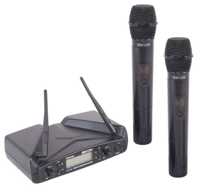 EIKON by PROEL dual wireless handheld microphone system
