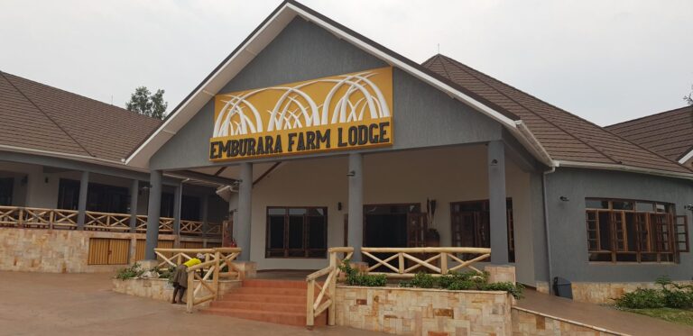 Emburara Farm Lodge entrance in Mbarara
