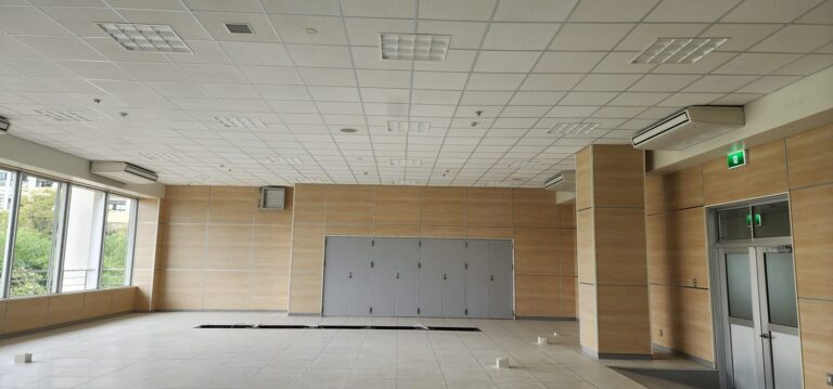 Open floor with ceiling speakers at the KCCA Traffic Control Center