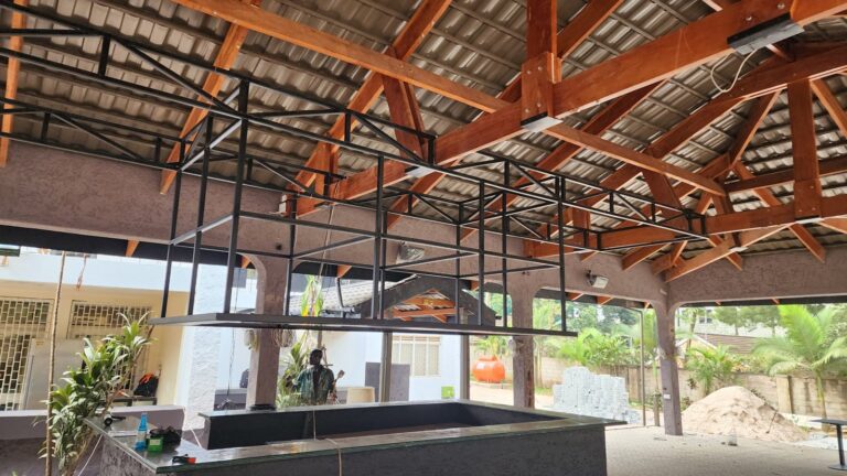 Bar area at SOL Kololo during fit-out