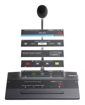Televic touch screen delegate unit for voting, channel selection and identification
