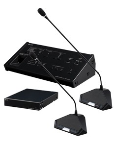 TOA conference system with chair unit, delegate unit and central unit